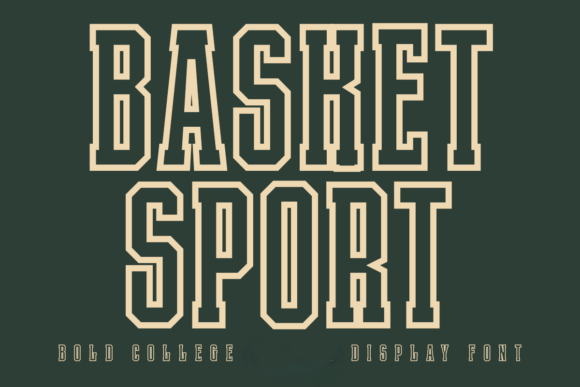 Basket Sport Outline: A Designer's Go-To Typeface