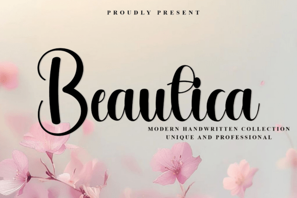 Beautica: A Modern Handwritten Script for Elegant Branding