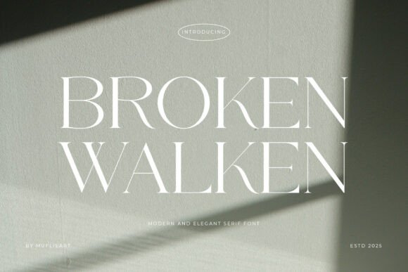 Broken Walken: The Cinematic Serif for Modern Brands