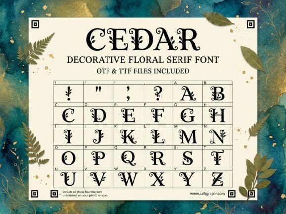Cedar: Where Nature Meets Typography in Perfect Harmony