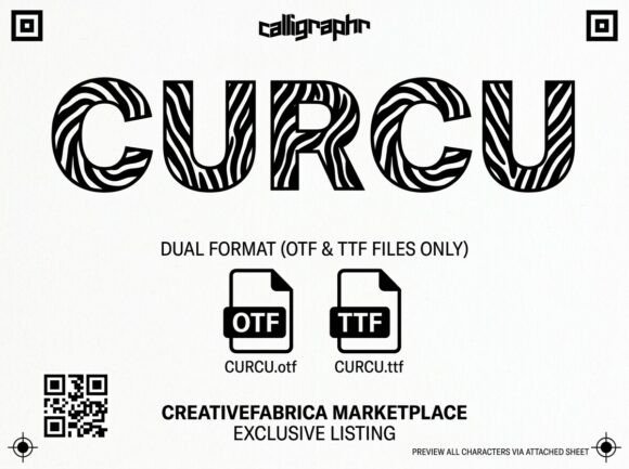 Curcu: The Display Font with Untamed Savanna Energy