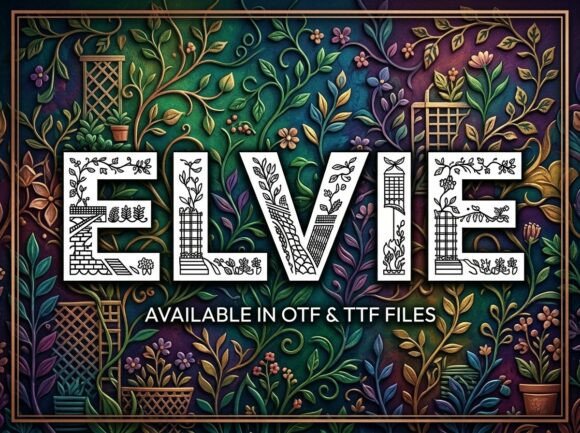 Elvie: The Decorative Display Font That Commands Attention