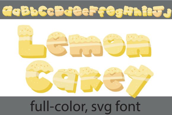 Lemon Cakey: A Gourmet Typeface for Sweet Designs