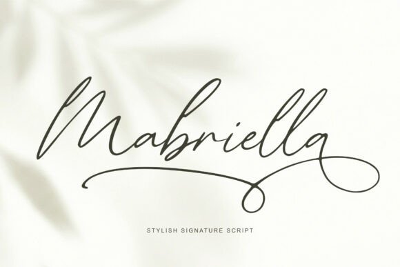 Mabriella: A Signature Font for Authentic Branding