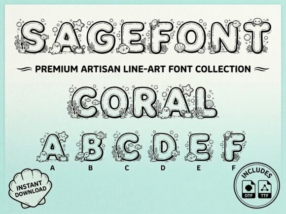 Sagefont: The Artisan Display Font with Ocean Soul