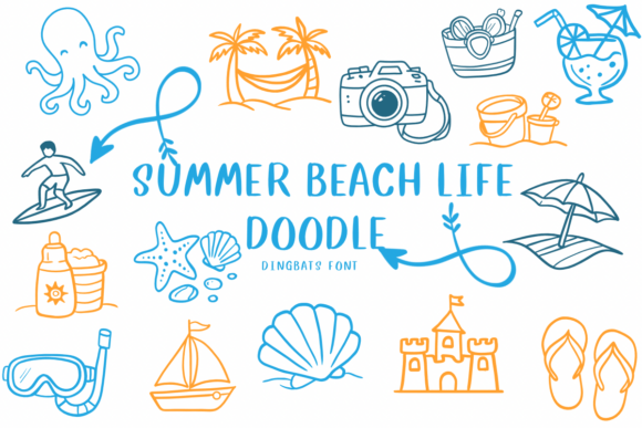 Summer Beach Life Doodle: Your Instant Vacation Vibe