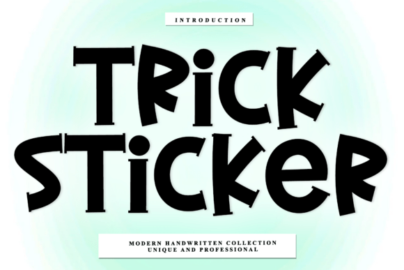 Trick Sticker: The Script Font with Rhythmic Character